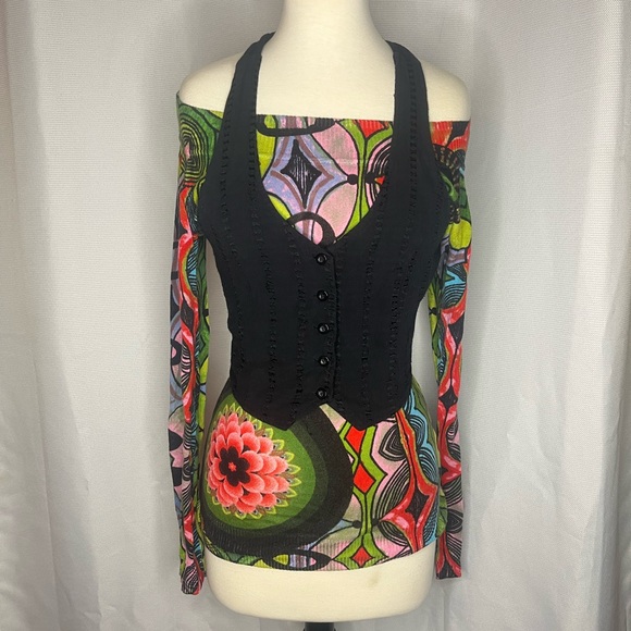 Desigual off the shoulder top - Picture 3 of 5